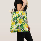 Lemon Fantasy: Kreatives Muster der Blumen Tasche (Von Nahem)