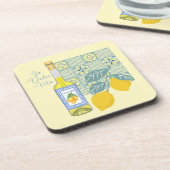 Lemon Farm Retro Getränkeuntersetzer (Linke Seite)