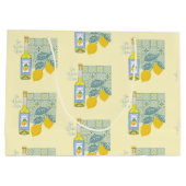 Lemon Farm Retro Große Geschenktüte (Rückseite)