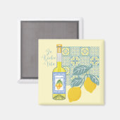 Lemon Farm Retro Magnet (Vorderseite/Rückseite)