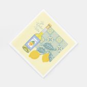 Lemon Farm Retro Serviette (Ecke)