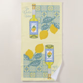 Lemon Farm Retro Strandtuch (Vorderseite)