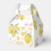Lemon Floral 1. Geburtstag Geschenkschachtel (Rückseite)