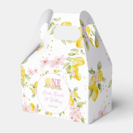 Lemon Floral 1. Geburtstag Geschenkschachtel