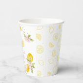 Lemon Floral Birthday Pappbecher (Links)