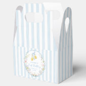Lemon Floral Blue Birthday Favor Box Geschenkschachtel (Geöffnet)