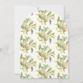 Lemon Floral Brautparty Einladung (Rückseite)
