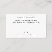 Lemon Floral Enclosure Card Begleitkarte (Rückseite)