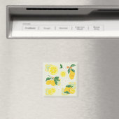 Lemon Floral Magnet (In Situ (Geschirrspüler))
