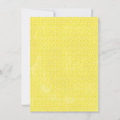 Lemon Floral Main Squeeze Bridal Dusche Einladung (Rückseite)