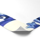 Lemon Floral Mediterrane Brautpartys Poster (Ecke)