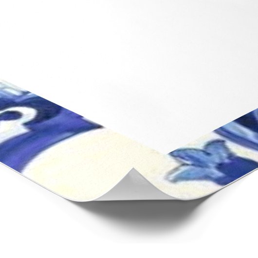 Lemon Floral Mediterrane Brautpartys Poster (Ecke)