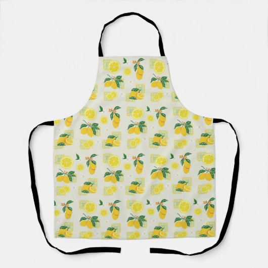 Lemon Floral Schürze (Vorderseite)