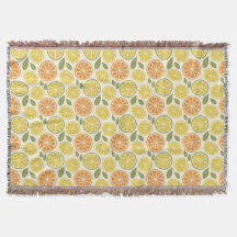 Lemon Floral white daisy Pattern