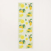 Lemon Floral Yogamatte (Rückseite)