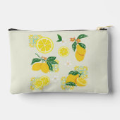 Lemon Floral Zubehörtasche (Rückseite)