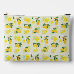 Lemon Floral Zubehörtasche