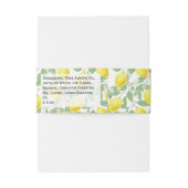 Lemon Foliage Artisanal Soap Band Wrap | Verpackun (Rückseitenbeispiel)