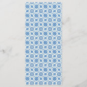 Lemon Foliage Mediterranean Wedding Menu Card Menükarte (Rückseite)