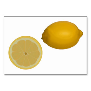 Lemon Food Reading Flashcards für Erwachsene Tischnummer