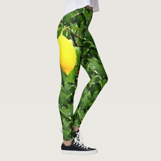 Lemon, Foto aus der Natur und dem Garten Leggings (Rechts)