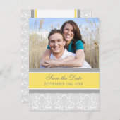 Lemon Foto Save the Date Hochzeitskarten Ankündigungspostkarte (Vorne/Hinten)