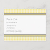 Lemon Foto Save the Date Hochzeitskarten Ankündigungspostkarte (Rückseite)