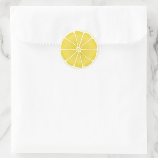 Lemon Fresh Craft Runder Aufkleber (Tasche)