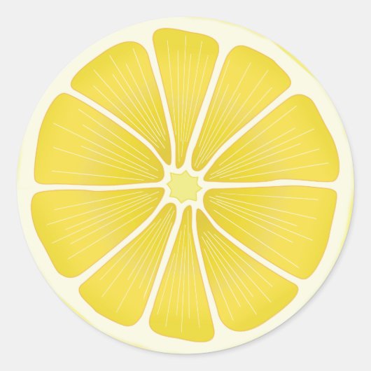 Lemon Fresh Craft Runder Aufkleber (Vorderseite)