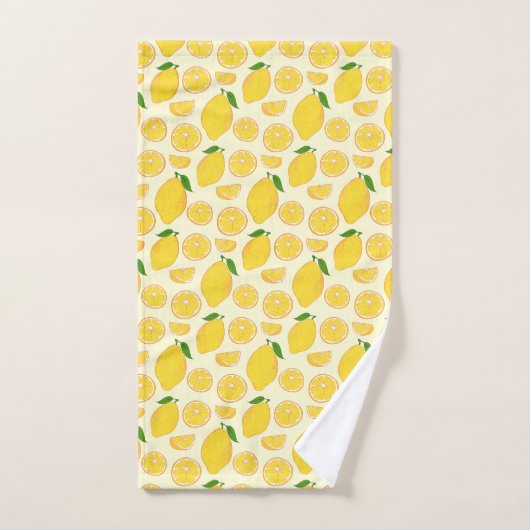 LEMON FRESH FRUIT PATTERN BAD TOWEL SET (Handtuch)