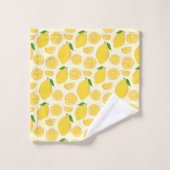 LEMON FRESH FRUIT PATTERN BAD TOWEL SET (Waschlappen)