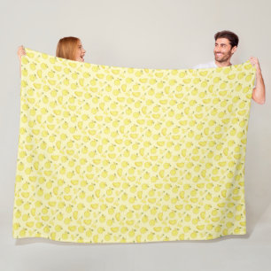 LEMON FRESH FRUIT PATTERN FLEECEDECKE