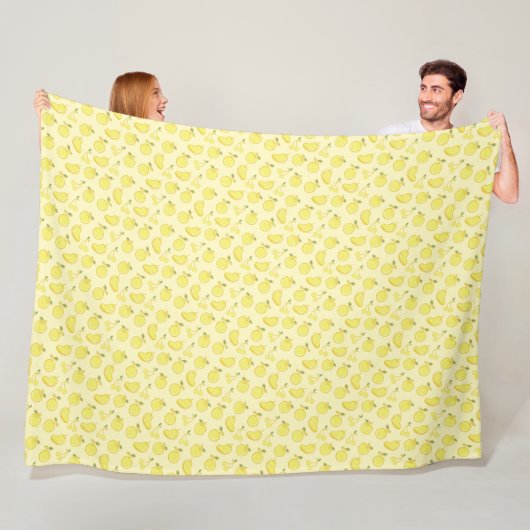 LEMON FRESH FRUIT PATTERN FLEECEDECKE (Beispiel)