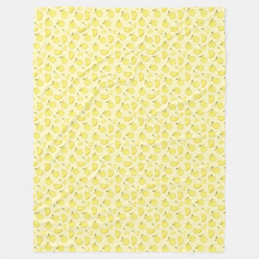 LEMON FRESH FRUIT PATTERN FLEECEDECKE (Vorderseite)
