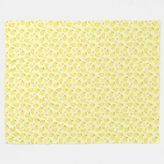 LEMON FRESH FRUIT PATTERN FLEECEDECKE (Vorderseite (Horizontal))
