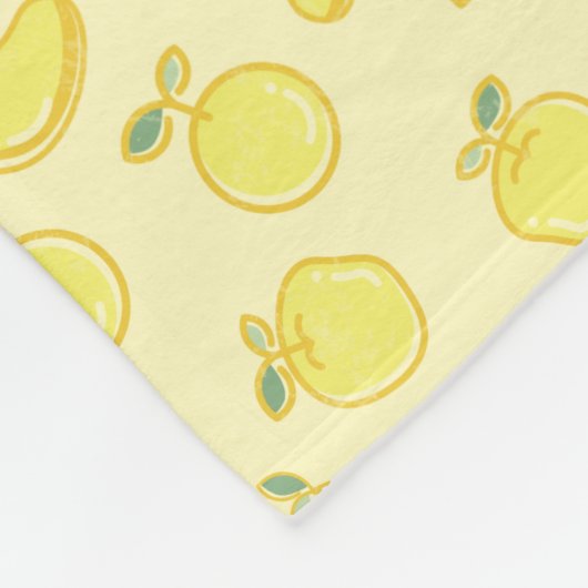 LEMON FRESH FRUIT PATTERN FLEECEDECKE (Ecke)