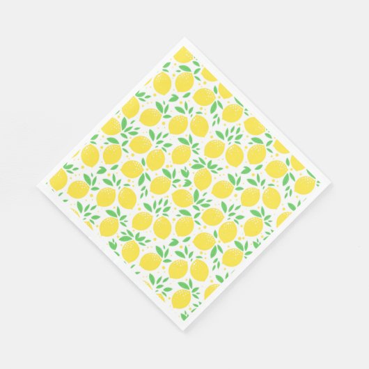 LEMON FRESH FRUIT PATTERN NAPKIN SERVIETTE (Ecke)