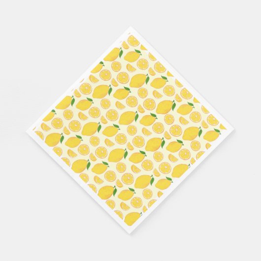 LEMON FRESH FRUIT PATTERN NAPKIN SERVIETTE (Ecke)