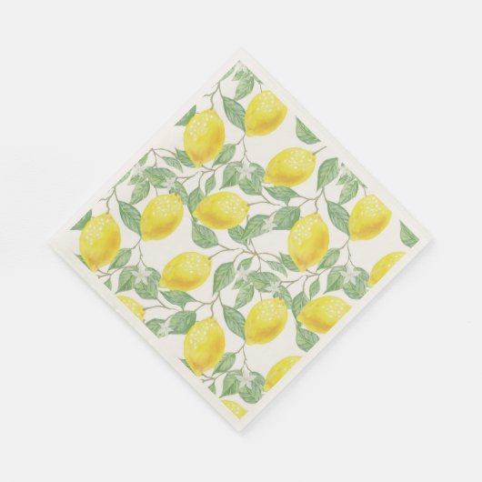 LEMON FRESH FRUIT PATTERN NAPKIN SERVIETTE (Ecke)