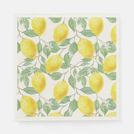 LEMON FRESH FRUIT PATTERN NAPKIN SERVIETTE (Vorderseite)