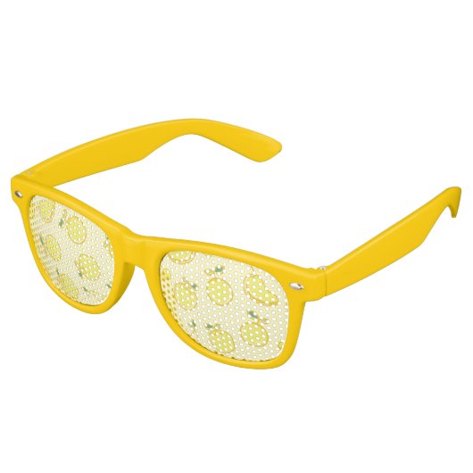 LEMON FRESH FRUIT PATTERN PARTYBRILLE (Schrägansicht)