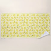 LEMON FRESH FRUIT PATTERN STRANDTUCH (Vorderseite)