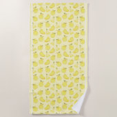 LEMON FRESH FRUIT PATTERN STRANDTUCH (Vorderseite)