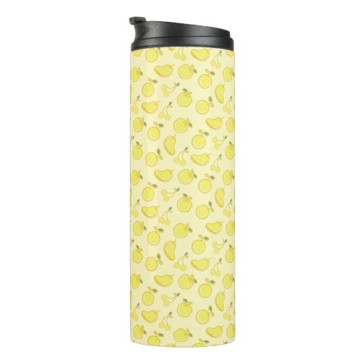 LEMON FRESH FRUIT PATTERN THERMOSBECHER (Nach rechts gedreht)