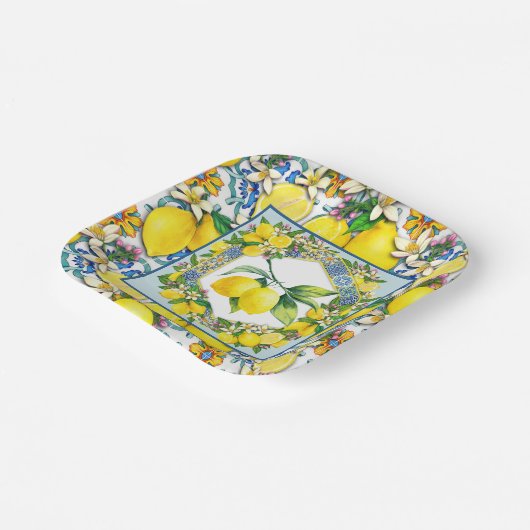 Lemon Fresh Pappteller (Gewinkelt)