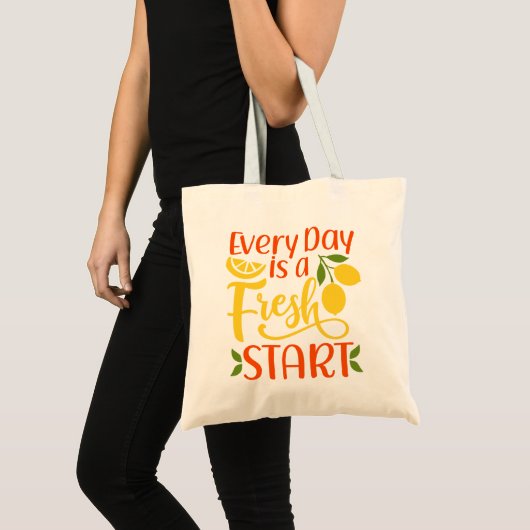 Lemon Fresh Start Tote Bag Tragetasche (Vorderseite (Produkt))