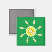 Lemon Fresh Sunshine Magnet (Vorderseite/Rückseite)
