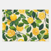 Lemon Fresh Wrapping Paper" Geschenkpapier Set (Vorderseite 3)