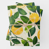 Lemon Fresh Wrapping Paper" Geschenkpapier Set (Beispiel)