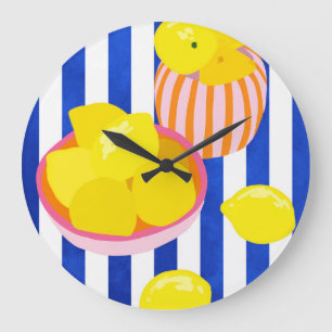 Lemon Freshness Große Wanduhr